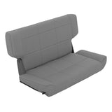 Fold And Tumble Seat; Denim Gray; Rear; No Drilling Installation;