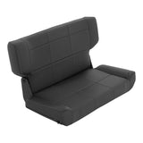 Fold And Tumble Seat; Denim Black; Rear; No Drilling Installation;