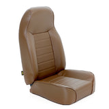 Standard Bucket Seat; Denim Spice; No Drilling Installation; Front;