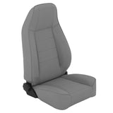 Factory Style Replacement Seat; Denim Gray; No Drilling Installation; Front;