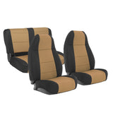 Neoprene Seat Cover; Light Tan; Front/Rear;