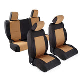 Neoprene Seat Cover; Light Tan; Front/Rear;