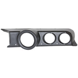 GAUGE MOUNT; DASH TOP; TRIPLE; (5in. PEDESTAL TACH; 2 5/8in.X2); MUSTANG 87-93 F