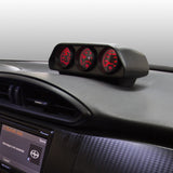 GAUGE MOUNT; DIRECT FIT DASH TOP; TRIPLE; 2 1/16in.; SCION FRS/SUBARU BRZ