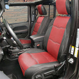 Neoprene Seat Cover; Red/Black; Front/Rear; Gen 2; Kit;