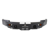 M1 Front Truck Bumper; Matte Black; w/4 Lights; No Drilling Required;
