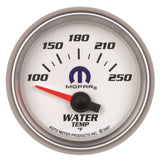 GAUGE; WATER TEMP; 2 1/16in.; 100-250deg.F; ELECTRIC; WHITE; MOPAR