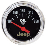 GAUGE; OIL TEMP; 2 1/16in.; 250deg.F; ELEC; JEEP