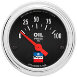 GAUGE; OIL PRESS; 2-1/16in.; 0-100 PSI; ELEC; MOPAR CLASSIC