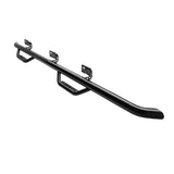 N-Fab Nerf Step Wheel-To-Wheel; Black Powder Coat; 4 Step;