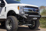 Stealth Fighter Front Bumper; Hammer Black; Panel Color Satin Black;