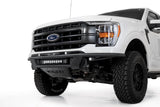 PRO Bolt-On Front Bumper; Hammer Black Powder Coat Finish; 20 In. Light Bar;