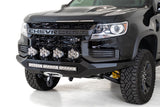 Stealth Fighter Front Bumper; Hammer Black; Panel Color Satin Black;