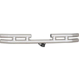 Rear Bumper; w/Hitch; Stainless Steel; No Drill Installation;