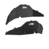 Fender Liners; Rear; Metal; Black;