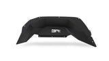 Fender Liners; Rear; Metal; Black;