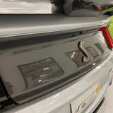 Deck Lid Trim Panel; Rear; w/Carbon Fiber; Gloss Finish;