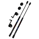 Ford Performance Hood Lift Kit; Black Powder Coated; Incl. Mounting Brackets;