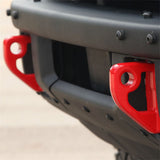 Tow Hook; Pair; Red Powder Coated Finish;