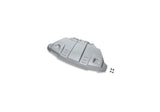 Raptor Enhanced Skid Plate; Steel Front Bash Plate; Finished in Silver;