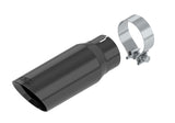 Exhaust Tip; 4 in.; Stainless Steel; Black Chrome;