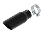 Exhaust Tip; 4 in.; Stainless Steel; Black Chrome;