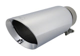 Exhaust Tip; 4 in.; Chrome-Plated; Stainless Steel;