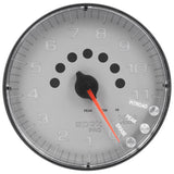 GAUGE; TACHOMETER; 5in.; 11K RPM; W/SHIFT LIGHT/PEAK MEM; SILVER/BLACK; SPEK-PRO