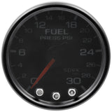 GAUGE; FUEL PRESS; 2 1/16in.; 30PSI; STEPPER MOTOR W/PK/WRN; BLK/SMOKE/BLK; SPEK