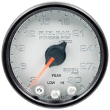 GAUGE; RAIL PRESS; 2 1/16in.; 30KPSI; STEPPER MOTOR W/PEAK/WARN; SLVR/BLK; SPEK