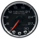 GAUGE; RAIL PRESS; 2 1/16in.; 30KPSI; STEPPER MOTOR W/PEAK/WARN; BLK/CHRM; SPEK