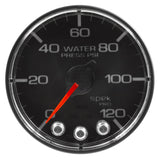 GAUGE; WATER PRESS; 2 1/16in.; 120PSI; STEPPER MOTOR W/PEAK/WARN; BLK/CHRM; SPEK