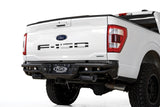 PRO Bolt-On Rear Bumper; Hammer Black Powder Coat Finish;
