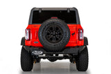 Rock Fighter Rear Bumper; Hammer Black;
