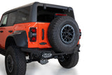 Rock Fighter Rear Bumper; Hammer Black Powder Coat Finish;