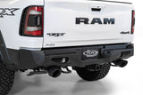 Bomber Rear Bumper; Hammer Black; w/ Satin Black Panels; Mounts For Cube Lights;