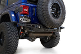 Stealth Fighter Rear Bumper; Hammer Black Powder Coat Finish;