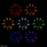 GAUGE; TACHOMETER; 5in.; 11K RPM; W/SHIFT LIGHT/PEAK MEM; WHITE/CHROME; SPEK-PRO